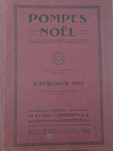 1924 superbe catalogue - 1924, pompes