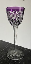 Verre Roemer En Cristal Taillé Doublé Améthyste De Baccarat  Lagny 19,5 Cm