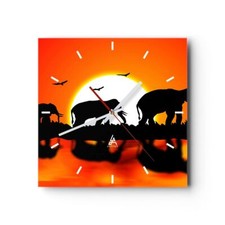 Horloge murale en verre