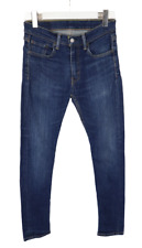 Levi's 519 Hommes Jeans W30 L30 Extrême Coupe Skinny Moustaches Jeans Délavé