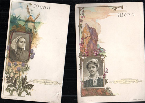 Lot menus vierges ancien pub - 2,