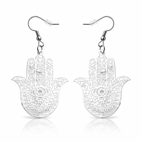 Boucles oreilles main de - main,