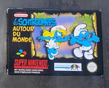 Les Schtroumpfs Autour Du Monde sur Super Nintendo FAH SNES Complet RETROGAMING