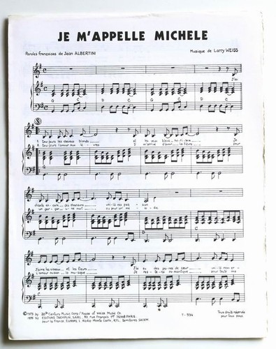 Partition sheet music michele - partition,