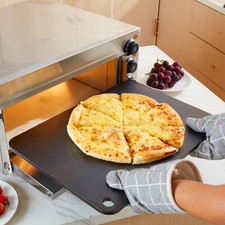 VEVOR Pierre à Pizza Plaque à Pizza Pré-assaisonnée en Acier 508x355x10 mm Four