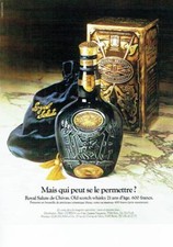Publicité Advertising 087  1985  whisky Royal Salute de Chivas 21 ans age