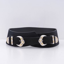 Maje Ceinture Femme Daim Noir