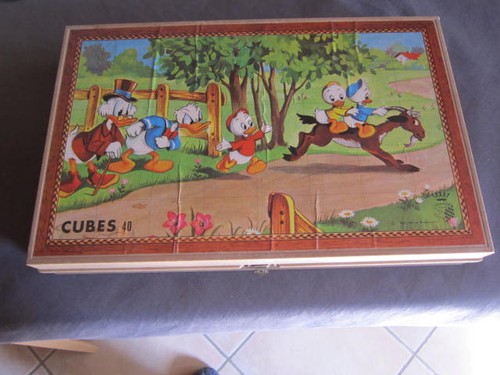 Ancienne boite jeu cubes - de, 40