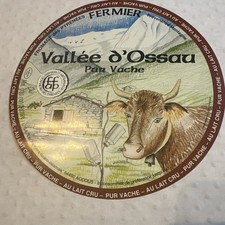 ANCIENNE ETIQUETTE DE FROMAGE  Neuve Vallée De L’Ossau Vache Accous