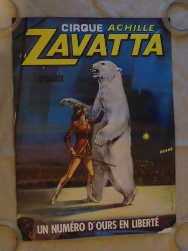 Affiche ancienne cirque - ancienne,