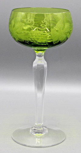 Beau verre sur pied cristal - verre, en