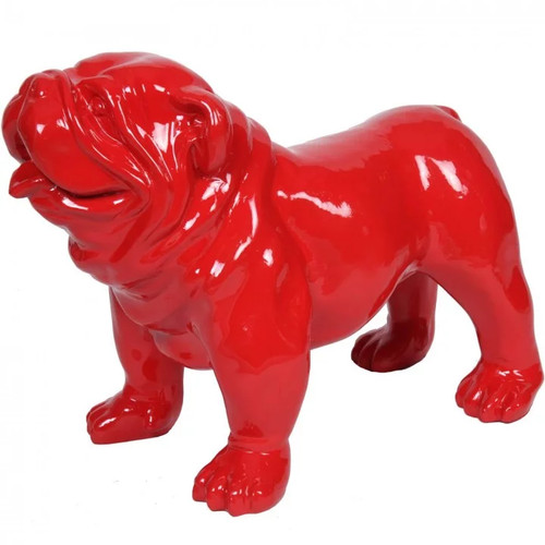 Statue résine chien - en,