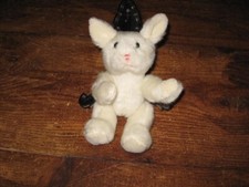 peluche chat blanc - 25 cm -