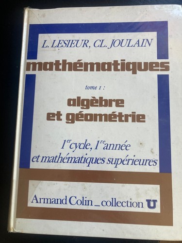 Mathématiques algèbre et - algèbre,