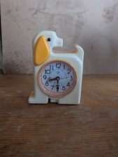 Rare horloge en forme de chien orange