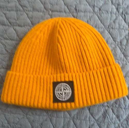 Stone island orange ribbed - island,