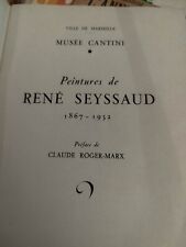 Catalogue de l'expo SEYSSAUD s'étant déroulée entre le 30/01 28/02/54 Marseille