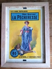 RARE GINO STARACE GOUACHE ORIGINALE SIGNÉE " LA PÉCHERESSE " DE PAUL BERTNAY