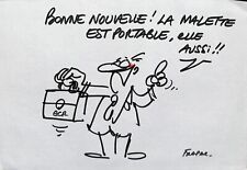 [HUMOUR - PRESSE] François FRAPAR : Malette GCR, DESSIN Original signé