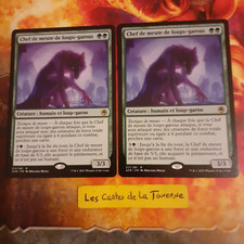 Cartes Magic : 2 Chef de meute de loups garous -VF/rare D&D