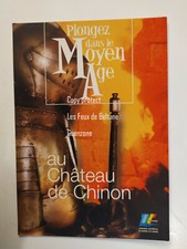 EXPOSITION MOYEN AGE CHATEAU DE CHINON  carte postale 