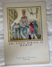 VIEUX PAPIER MENU CIE GENERALE