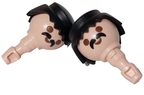 Playmobil têtes moustache - playmobil, x2