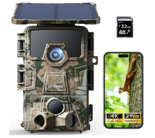 Caméra chasse solaire 4k - caméra,