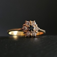 Bague marguerite "saphir &