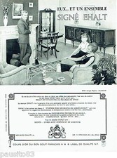 PUBLICITE ADVERTISING 036  1965  Ehalt meubles  salle à manger Glasgow