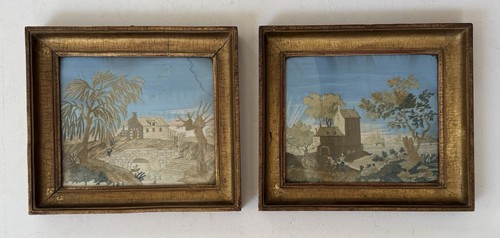 Acienne paire tableaux fol - , de