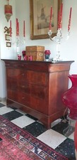 commode ancienne louis philippe placage acajou