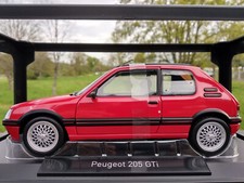 Peugeot 205 GTi 1,9 1991 - rouge décor PTS, toit ouvrant ,1/18, 19cm,Norev,neuve