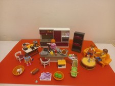 Playmobil CITY MAISON MODERNE CUISINE INTÉGRÉE BORDEAU FAMILLE 9269 MOBILIER