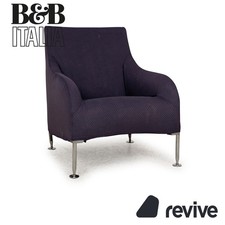 B&B Italia Florence Fauteuil En Tissu Violet Lilablau