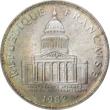 France, 100 Francs, Panthéon, 1982, Paris, Faux d'époque, Argent, TTB+