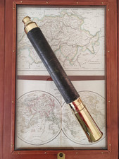 Ancienne longue vue de marine XIXe - laiton - Spyglass