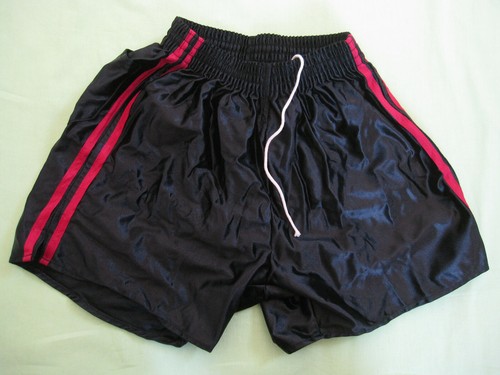 Short noir rouge polyamide - short,