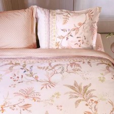 Housse de couette double et taies PIP STUDIO Salento rose