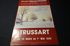 Daniel TRUSSART affiche 1986 Exposition galerie peinture