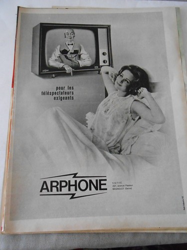 Publicite 1964 arphone - arphone, pour