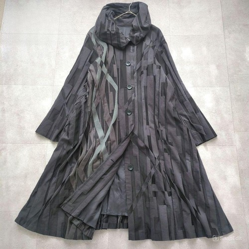 Manteau long col - long, en