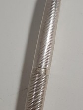 Stylo Plume PARKER plaqué argent plume or 750