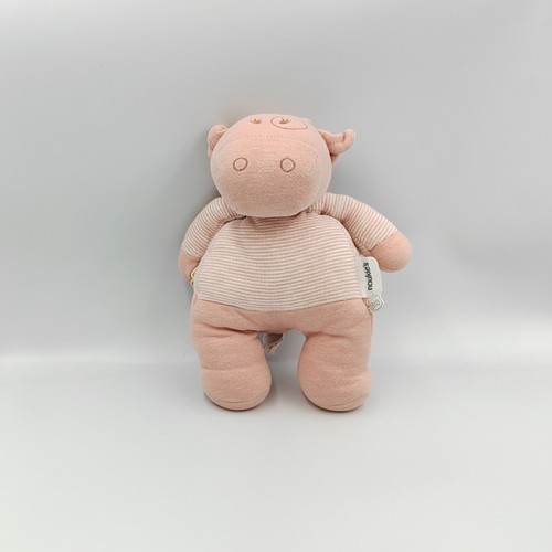 Doudou vache rose rayé - , lola
