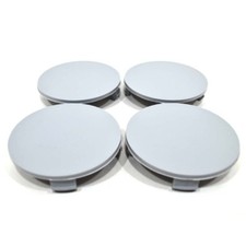 4 X UNIVERSELLE CACHES MOYEUX JANTE MOYEU ALU CENTRE DE ROUE - GRIS 75 mm K08G