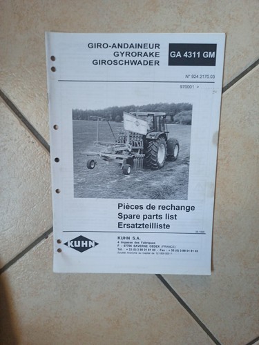 Livret piece kuhn giro - livret,