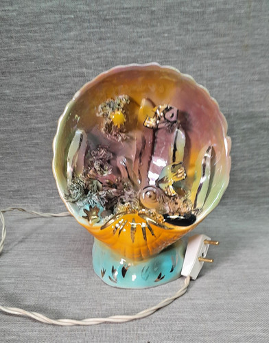 Ancienne lampe coquillage - ancienne,
