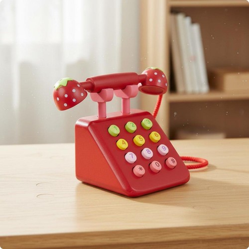 Téléphone jouet bois - téléphone,