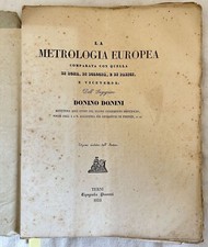 La Métrologie Européenne Comparée À Celle De Rome, Bologne, Paris, Terni 1833