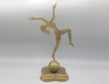 Sculpture de danseuse en laiton - Seconde moitié du XXème siècle - Inde